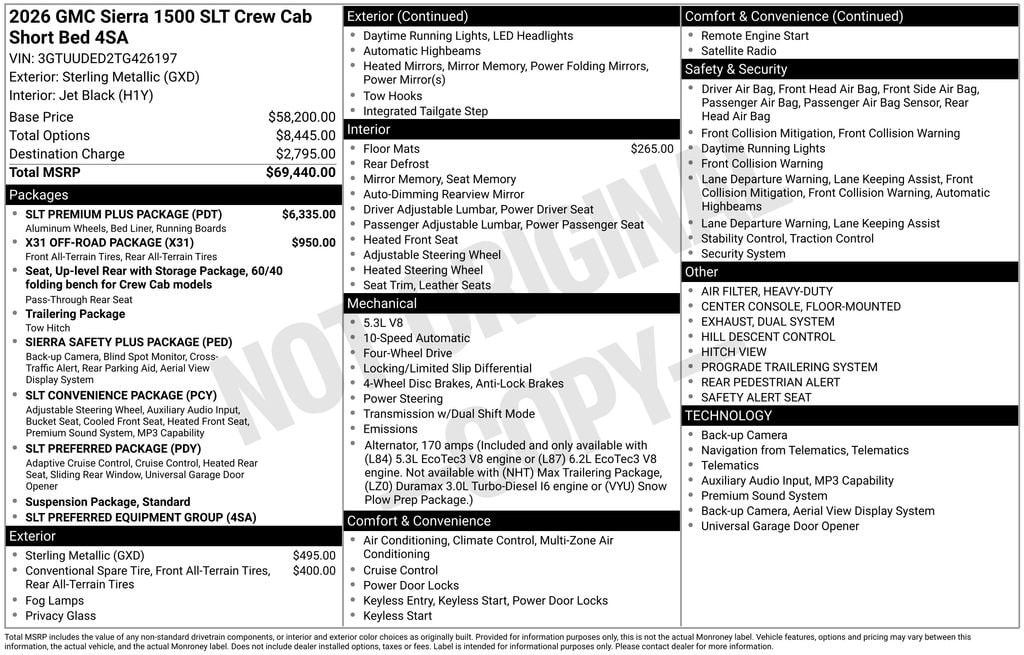 2026 GMC Sierra 4WD Crew Cab Short Box SLT's photo