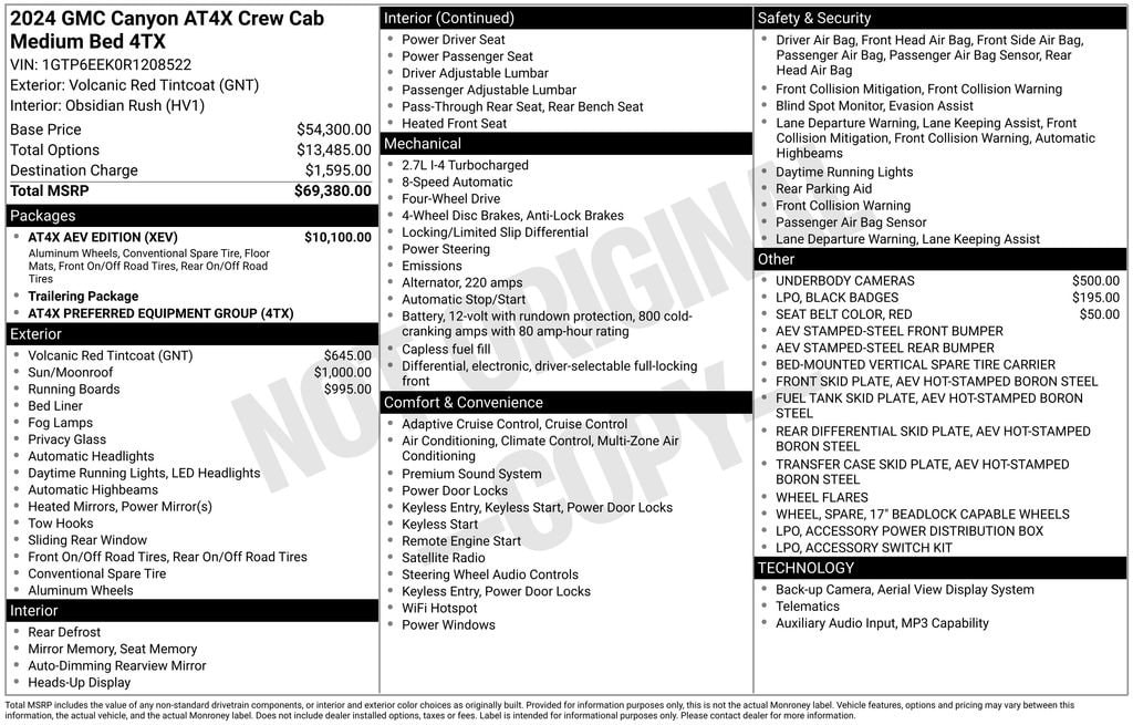 Used 2024 GMC Canyon AT4X Truck Crew Cab