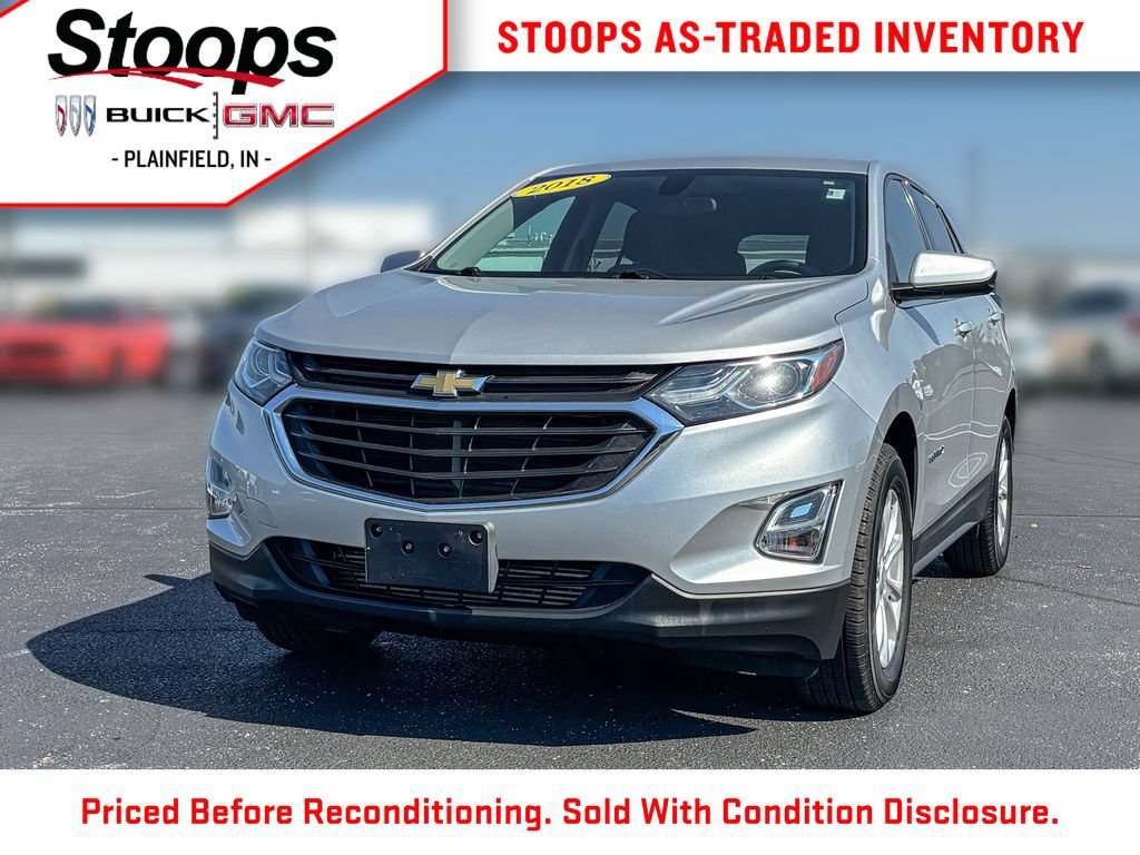 Used 2018 Chevrolet Equinox LT with VIN 2GNAXJEV2J6152596 for sale in Plainfield, IN