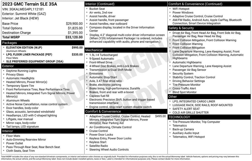 Used 2023 GMC Terrain SLE SUV