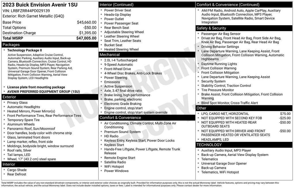 Used 2023 Buick Envision Avenir SUV