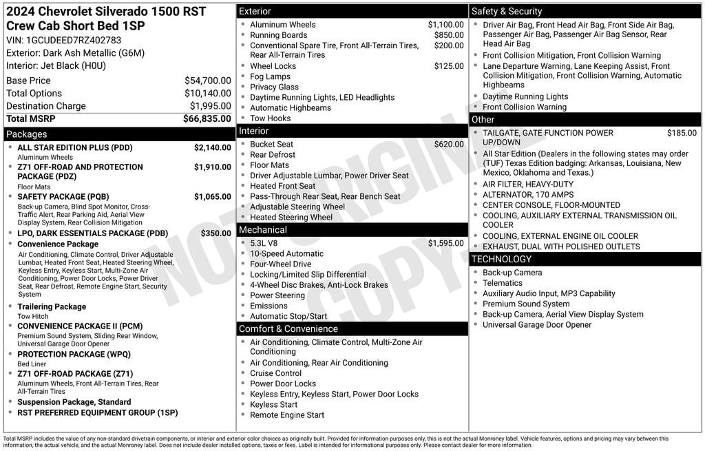 Used 2024 Chevrolet Silverado 1500 RST Truck Crew Cab
