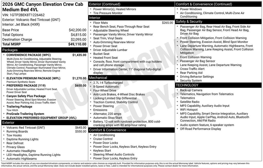 2026 GMC Canyon Elevation - Photo 2