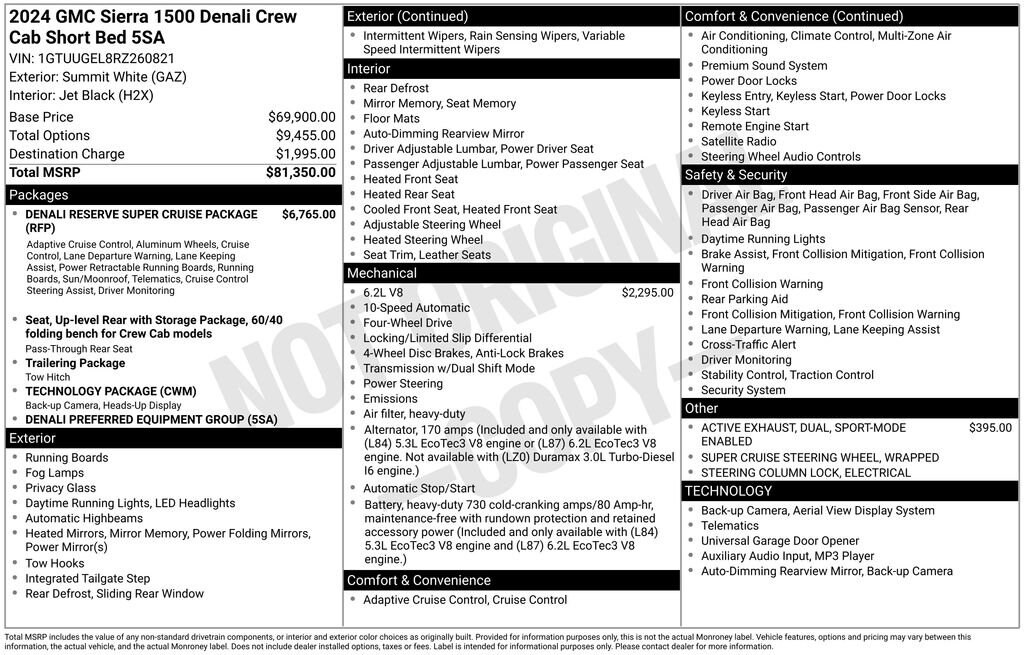 Used 2024 GMC Sierra 1500 Denali Truck Crew Cab