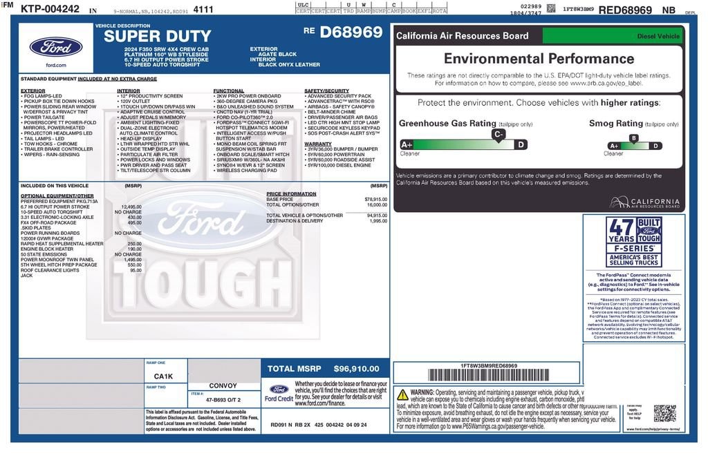 Used 2024 Ford Super Duty F-350 SRW XL Truck Crew Cab