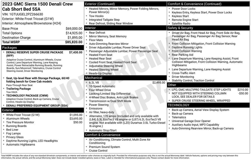 Used 2023 GMC Sierra 1500 Denali Truck Crew Cab