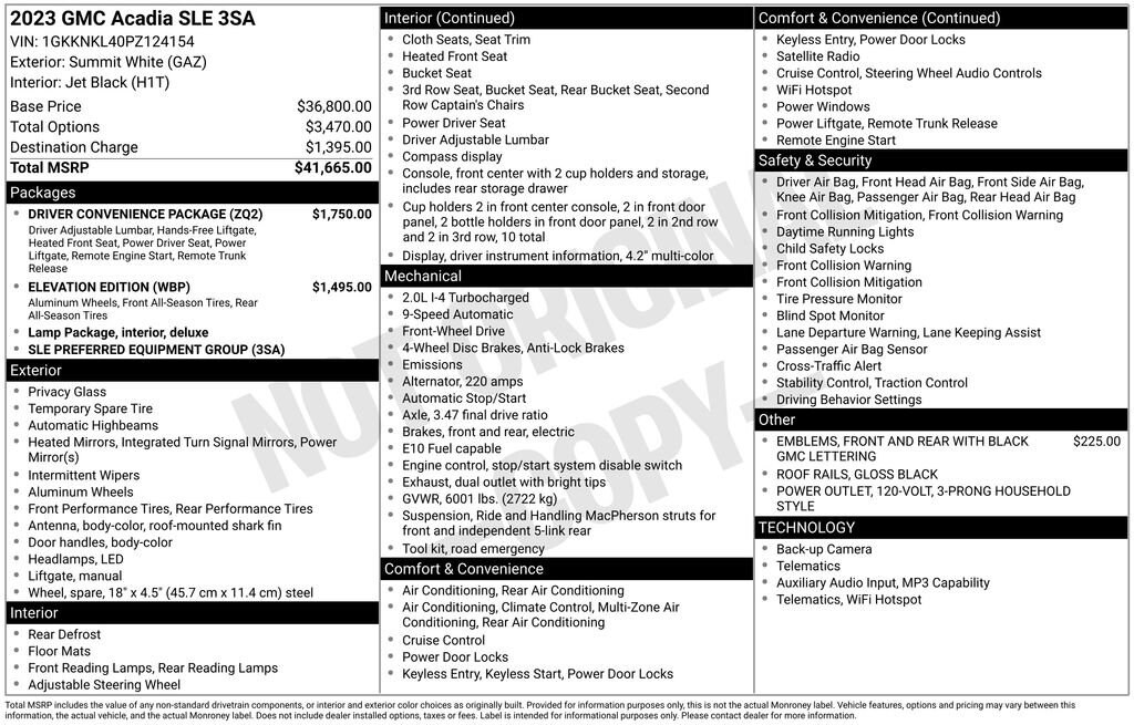 Used 2023 GMC Acadia SLE SUV