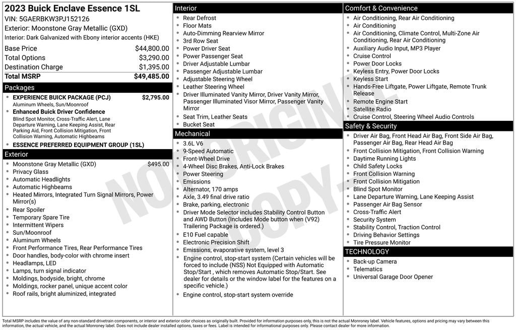 Used 2023 Buick Enclave Essence SUV