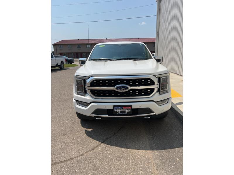 Used 2021 Ford F-150 Platinum with VIN 1FTFW1E5XMFA60535 for sale in Valley City, ND