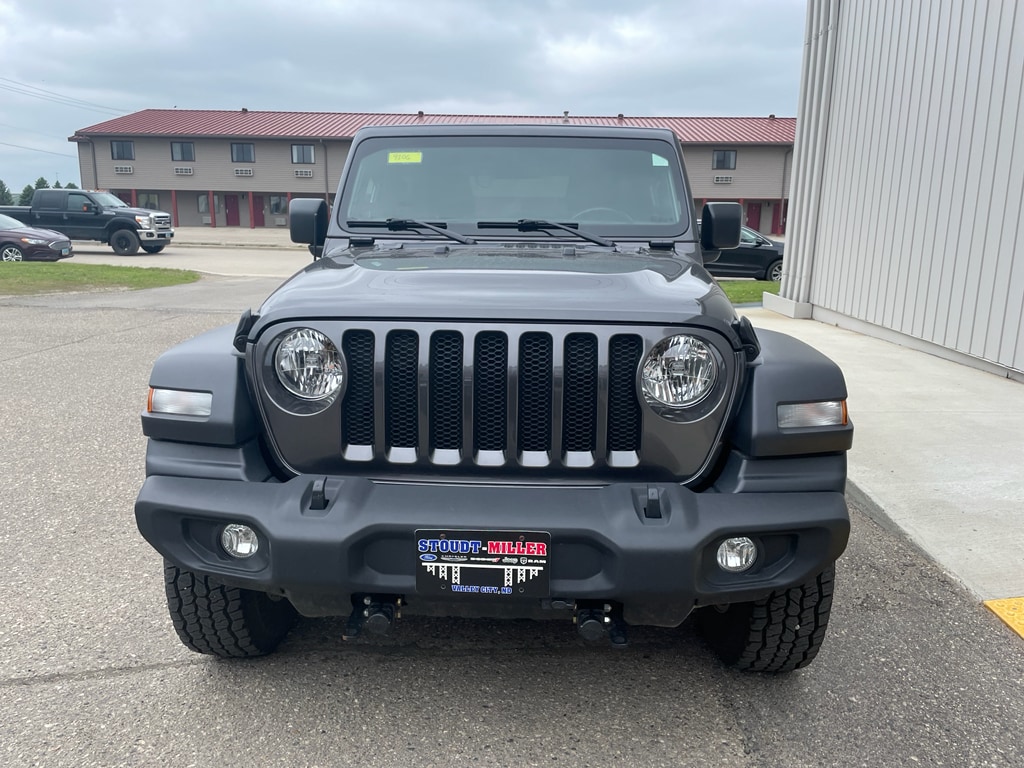 Used 2020 Jeep Wrangler Sport S with VIN 1C4GJXAN7LW203645 for sale in Valley City, ND