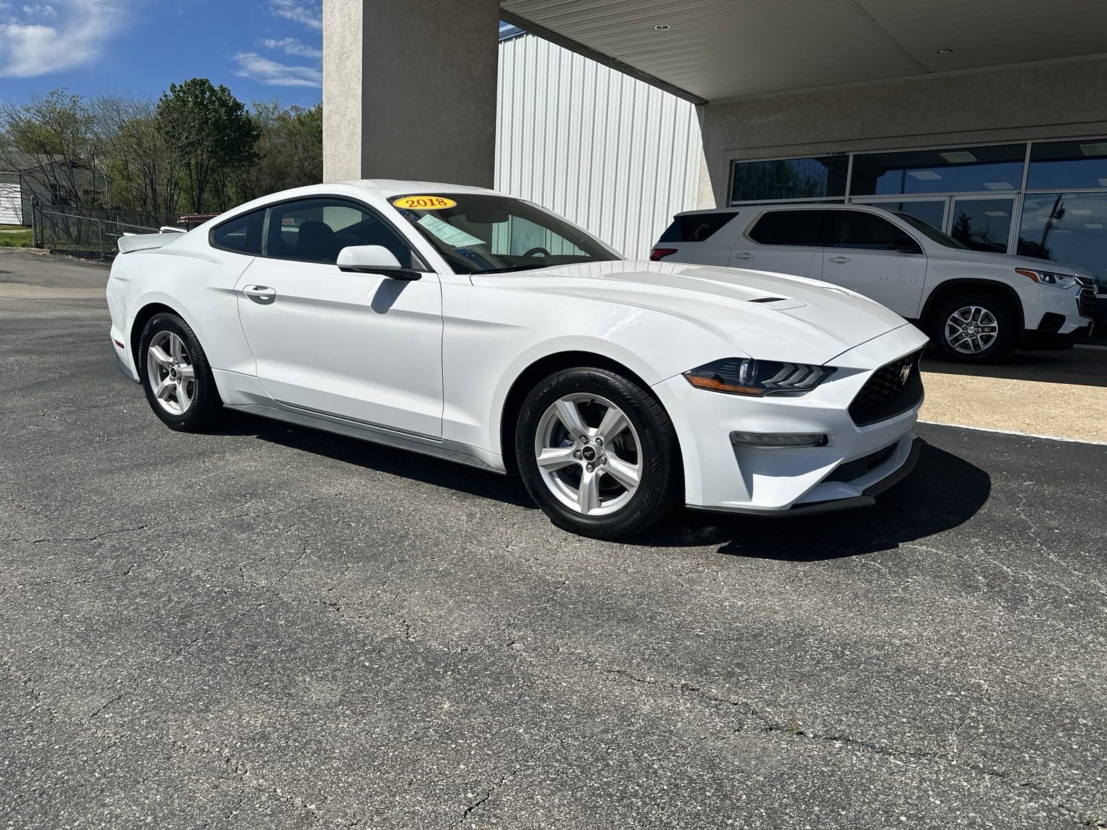 Used 2018 Ford Mustang EcoBoost with VIN 1FA6P8TH8J5180862 for sale in Atoka, OK