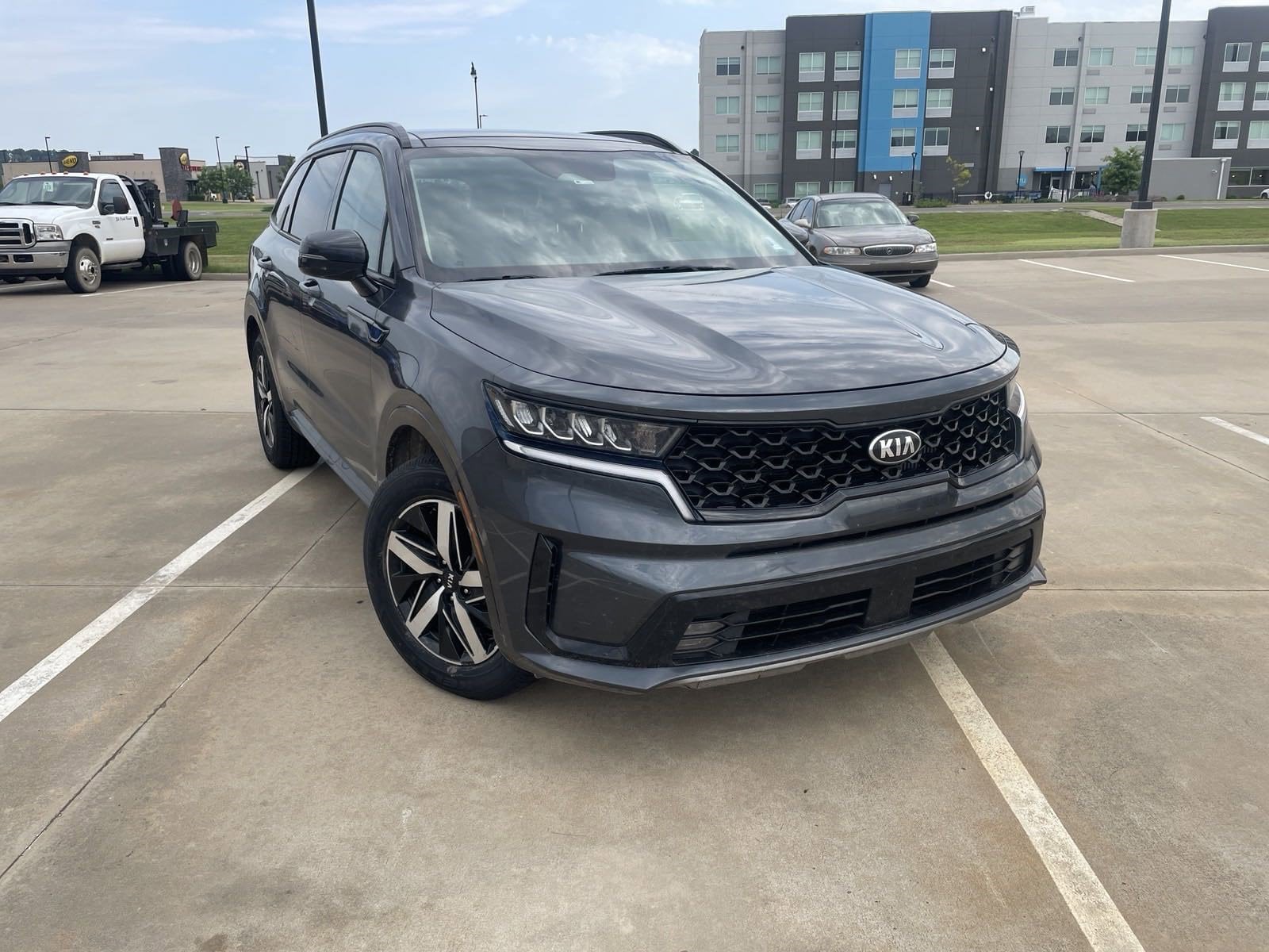 Used 2021 Kia Sorento EX with VIN 5XYRH4LFXMG036916 for sale in Tahlequah, OK