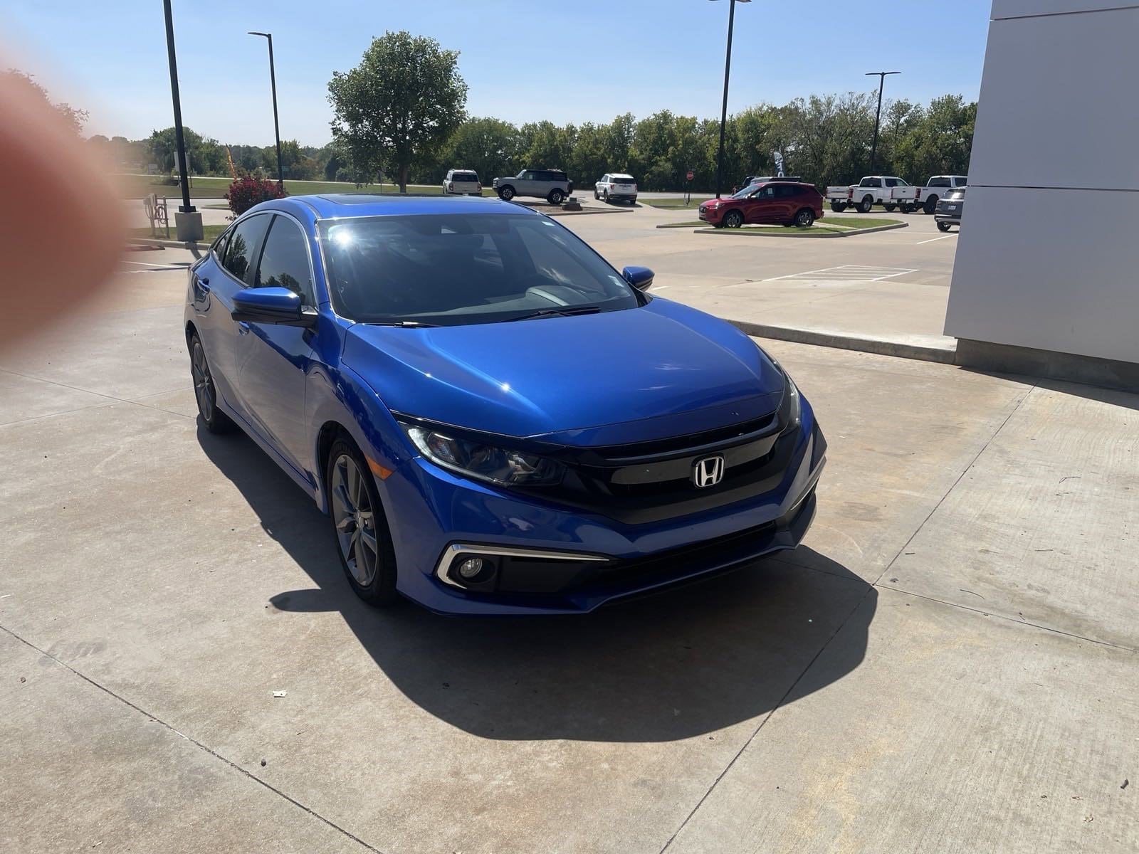 Used 2021 Honda Civic EX-L with VIN 19XFC1F70ME004316 for sale in Tahlequah, OK