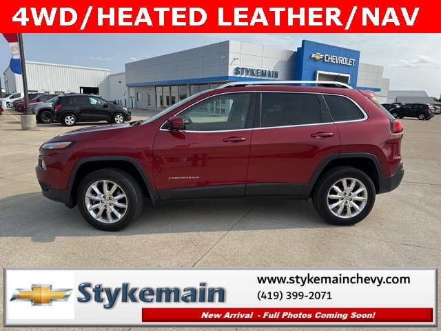 Used 2015 Jeep Cherokee Limited with VIN 1C4PJMDBXFW674743 for sale in Paulding, OH