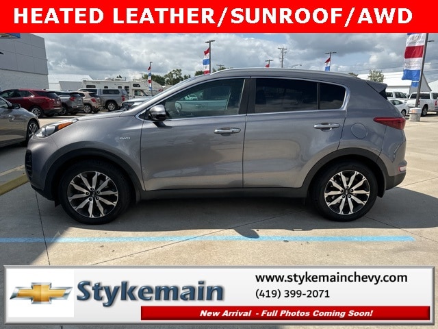 Used 2017 Kia Sportage EX with VIN KNDPNCAC3H7279330 for sale in Paulding, OH