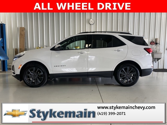 Used 2022 Chevrolet Equinox RS with VIN 2GNAXWEV2N6120931 for sale in Paulding, OH