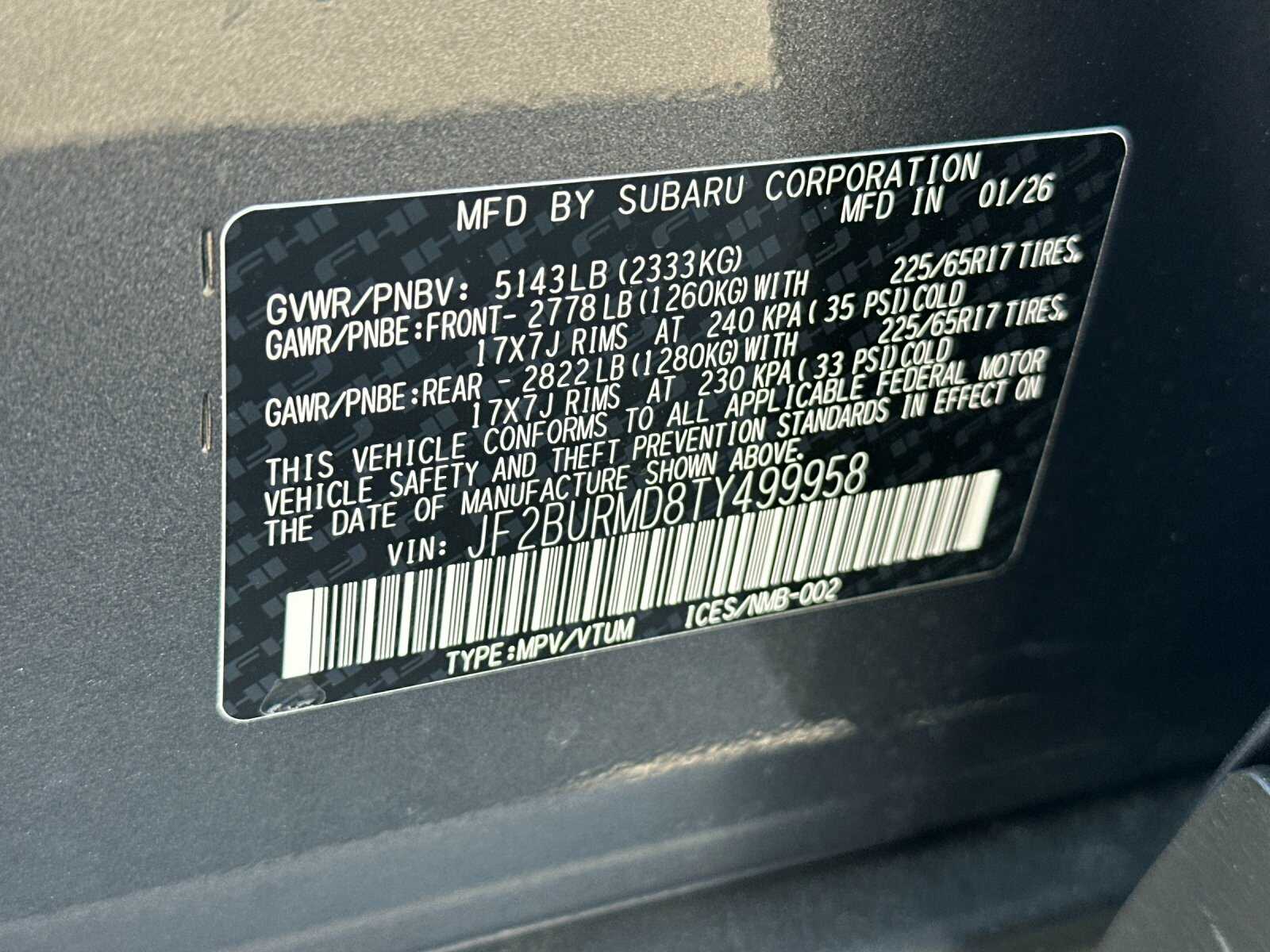 2026 Subaru Outback Wilderness - Photo 35