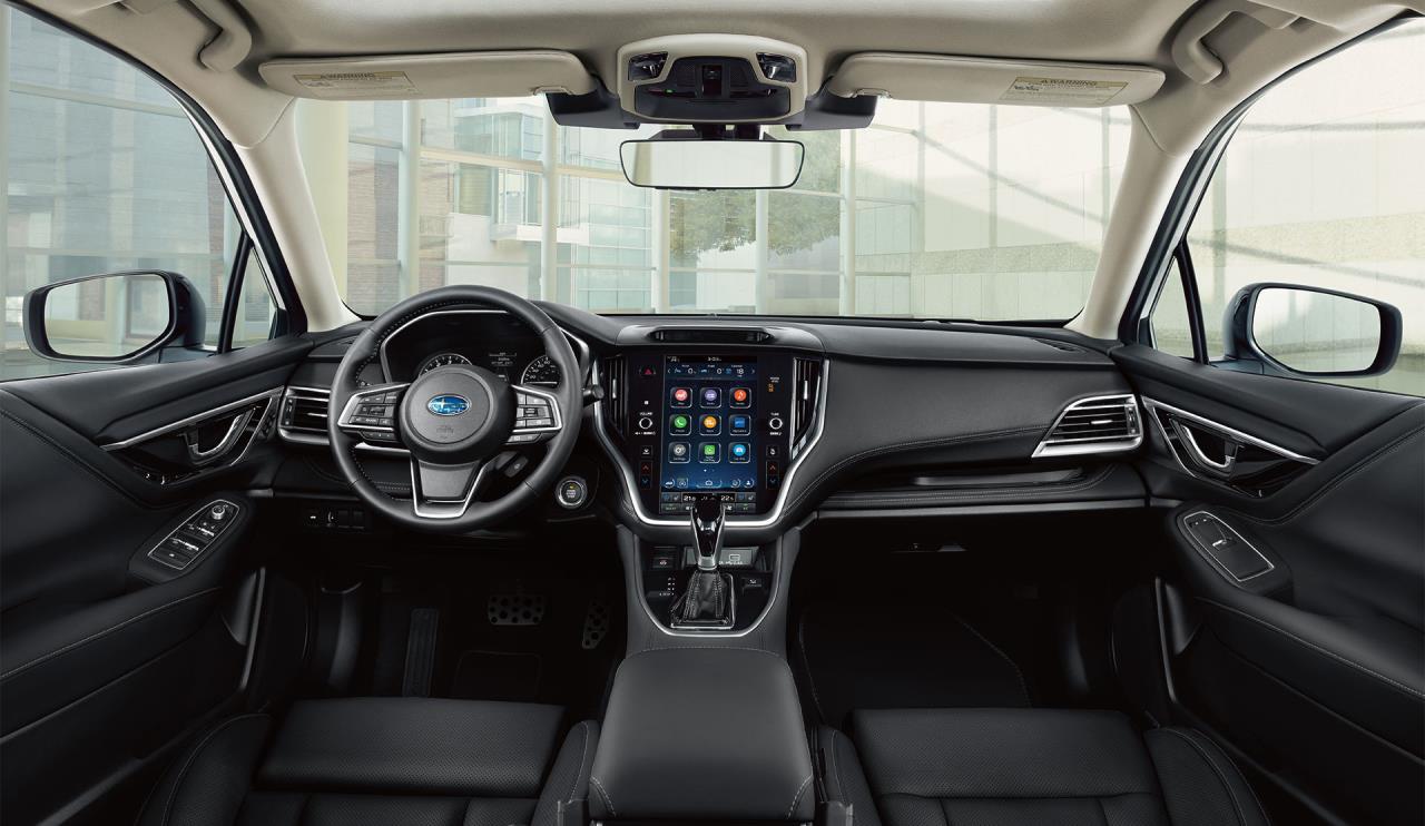 Subaru Legacy GT interior and dashboard view