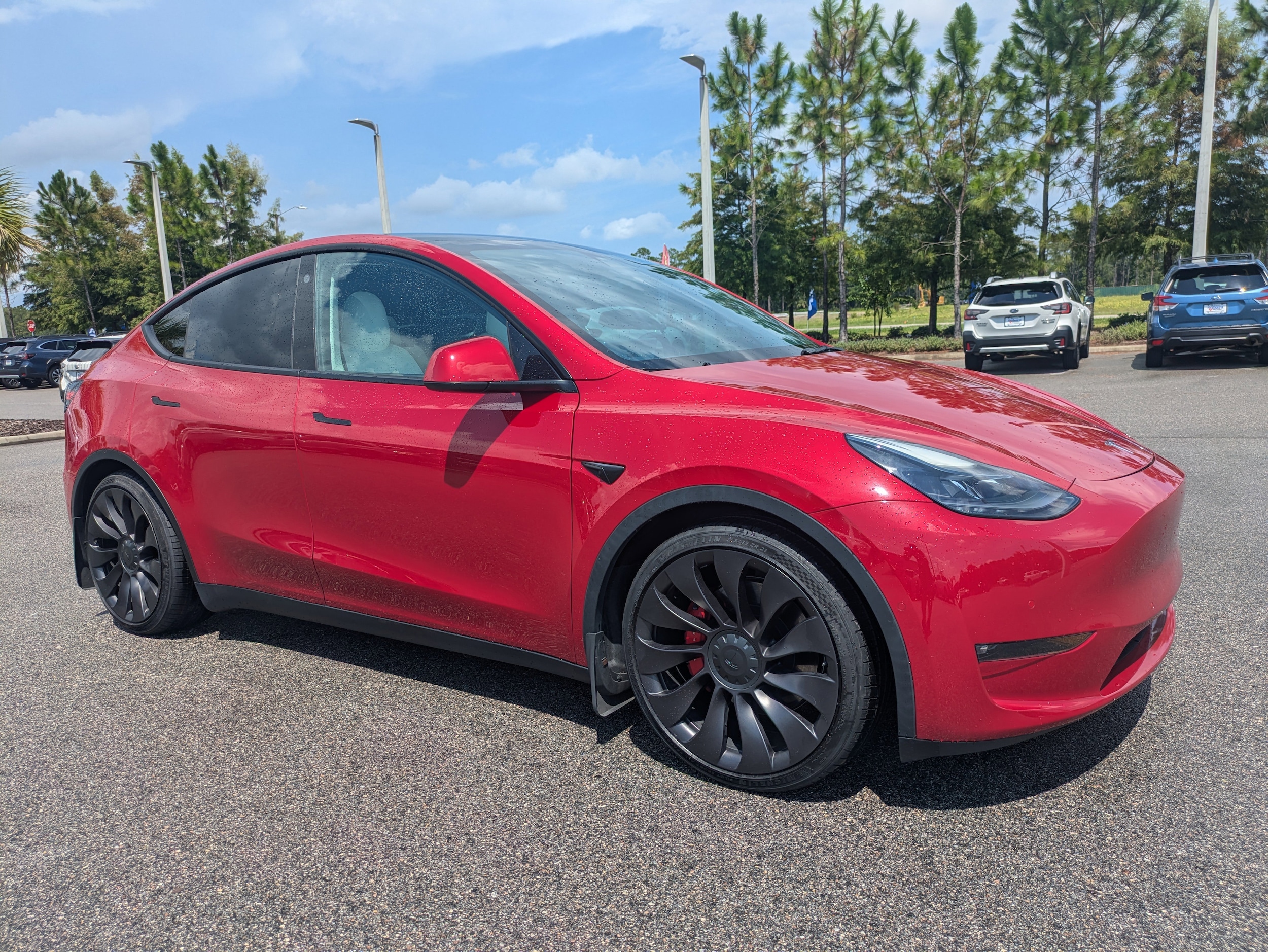 Used 2021 Tesla Model Y Performance with VIN 5YJYGDEF3MF194582 for sale in Daytona Beach, FL