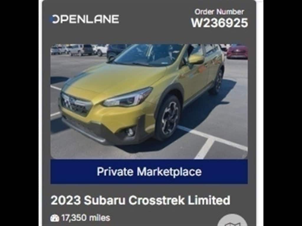 Certified 2023 Subaru Crosstrek Limited SUV