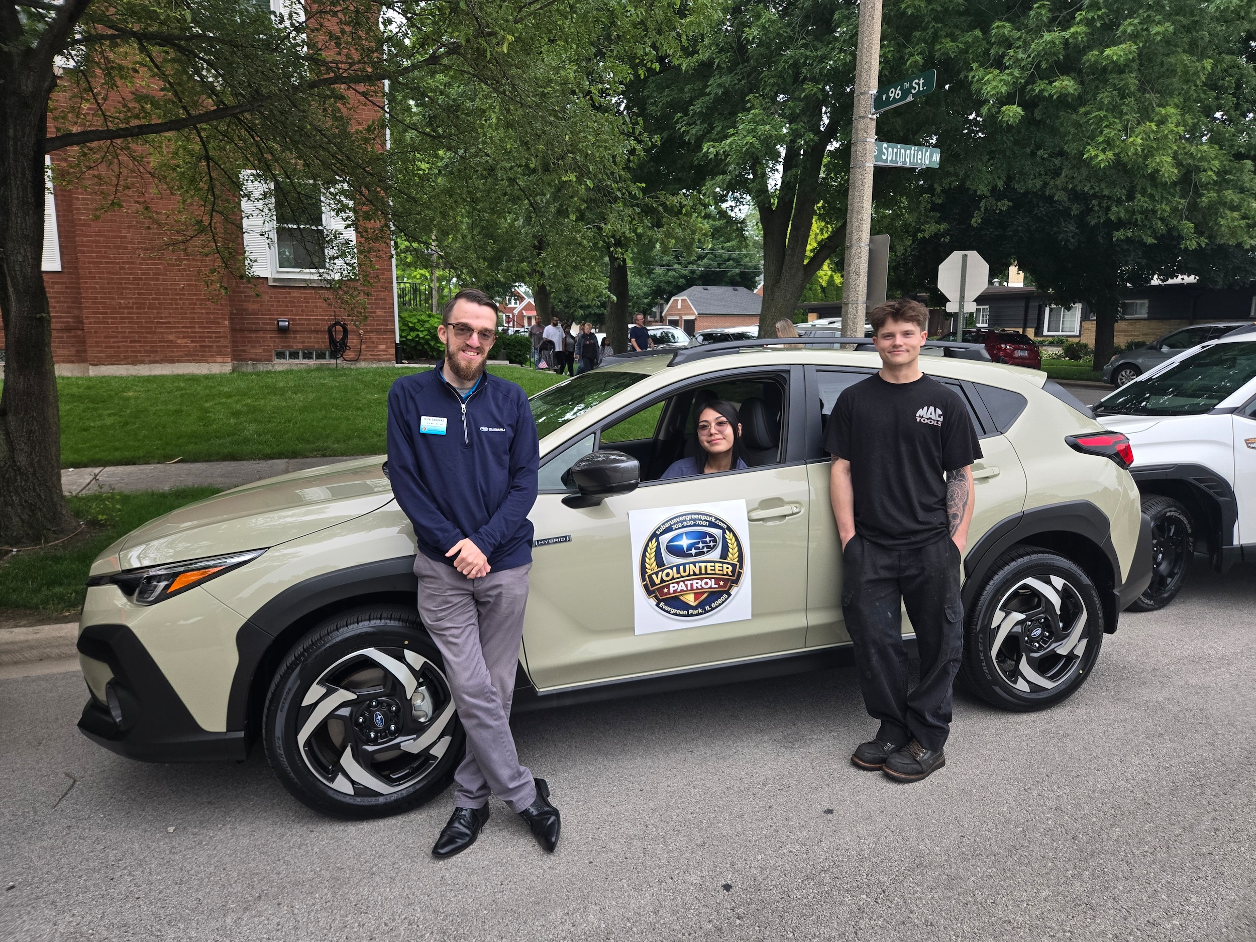 Subaru Volunteer Patrol Blanca, Nick, and Justin
