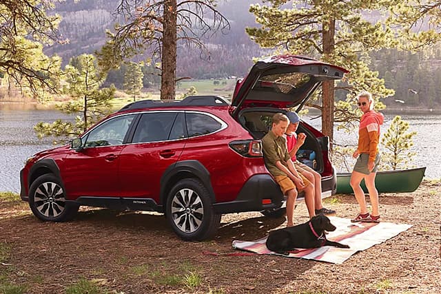 Plenty of room for your family, pet, and gear when you hit the trail in an Outbuck from Subaru of Gainesville