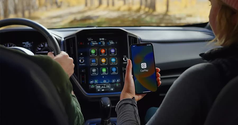 Crosstrek touchscreen Crosstrek's touch screen controls dual-zone temps, toggles auto stop on and off, engages rear defrosters and more. Find your next new Crosstrek at Subaru of Gainesville.