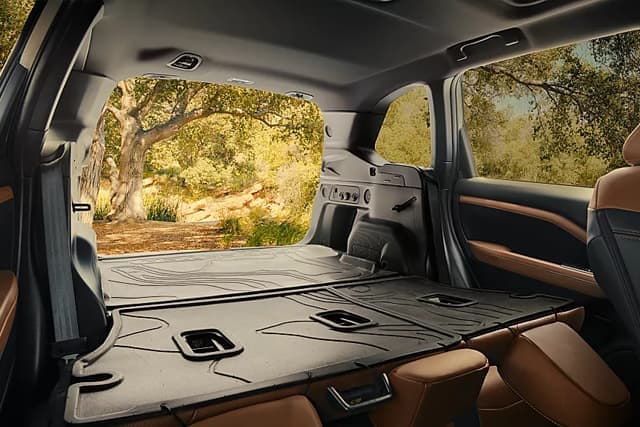 The versatile Forester offers durable surfaces for bringing along the family dog or the recreatonal gear.