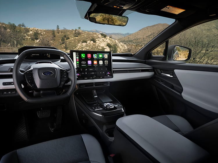 Clean and modern Trailseeker interior showing the multi-media display.