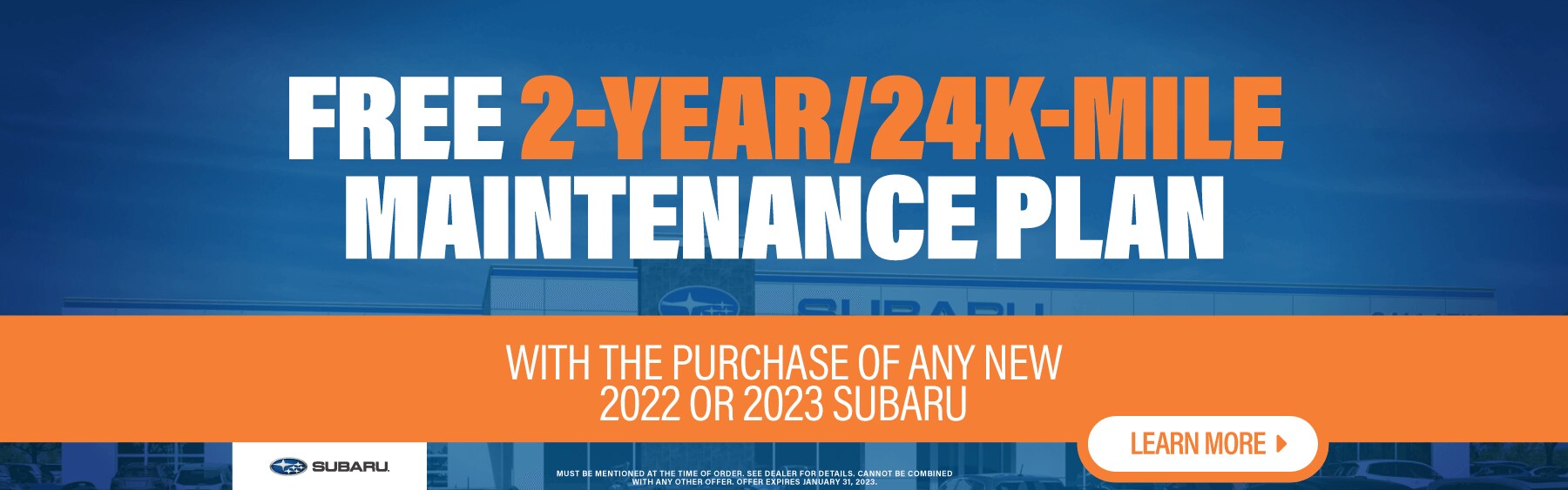 Free 2-Year Maintenance Plan with Purchase