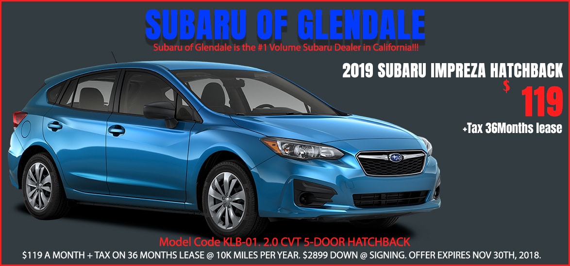 1 Subaru Retailer In California New Lease Special Offers