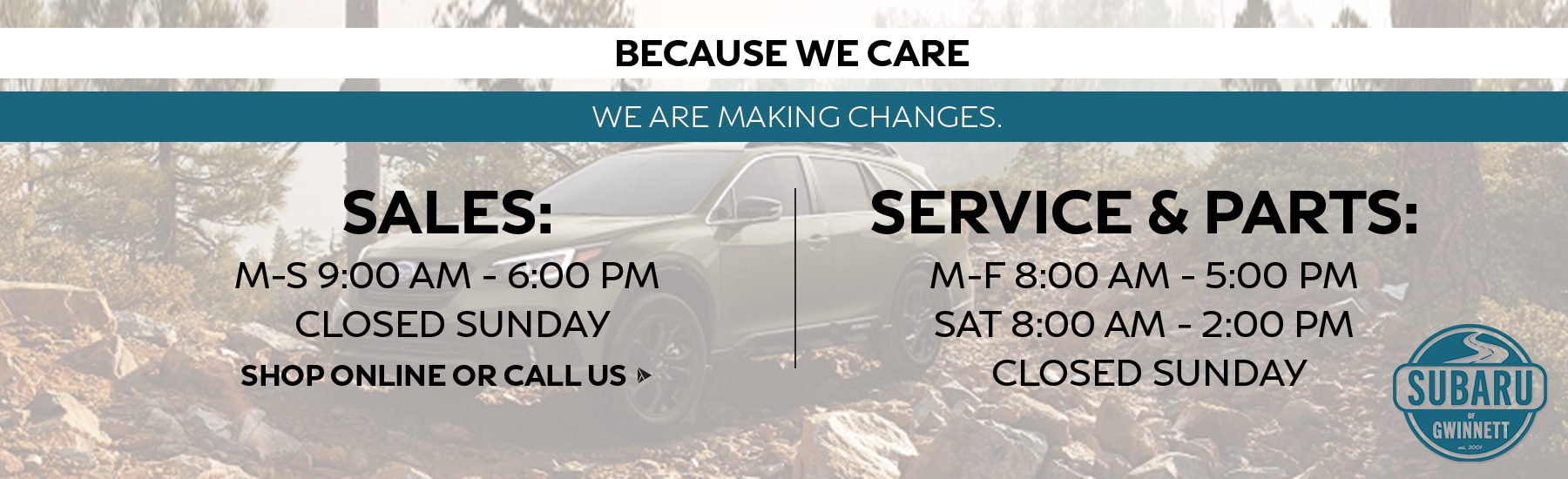 New and Used Subaru dealer Subaru of Duluth GA
