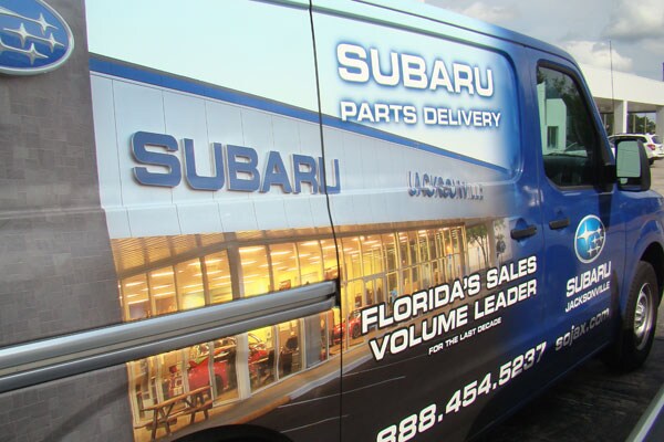 Subaru of Jacksonville Parts Delivery Truck