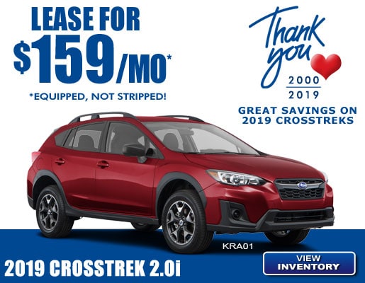 Subaru Crosstrek Lease For 159 Mo Of Jacksonville