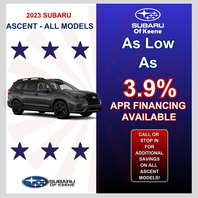 New Subaru Lease and APR Finance Specials Subaru of Keene Updated