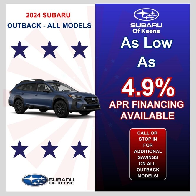 New Subaru Lease and APR Finance Specials Subaru of Keene Updated