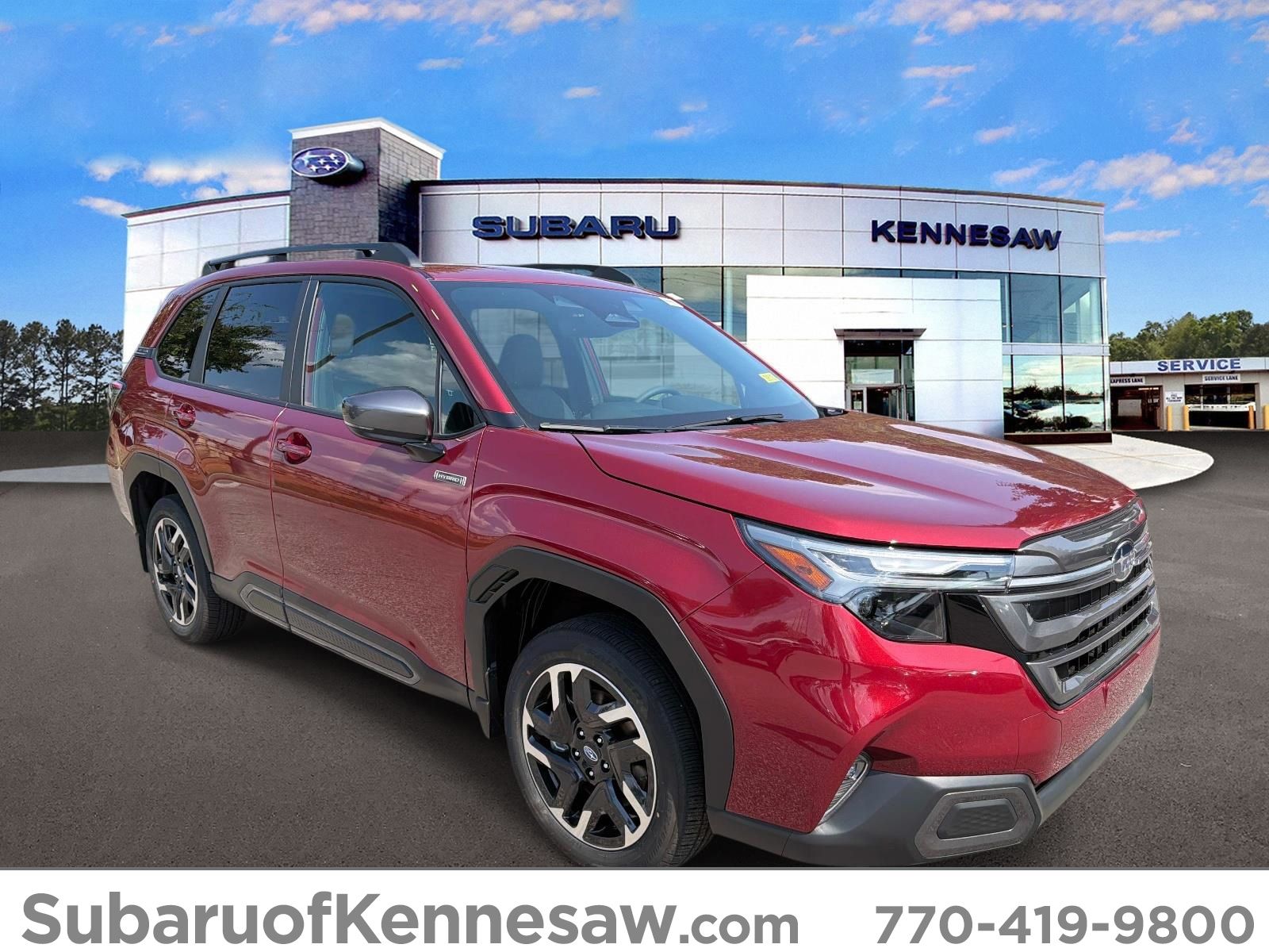 Crimson Red Pearl 2026 Subaru Forester Hybrid SUV / Crossover All-Wheel Drive Continuously Variable Transmission