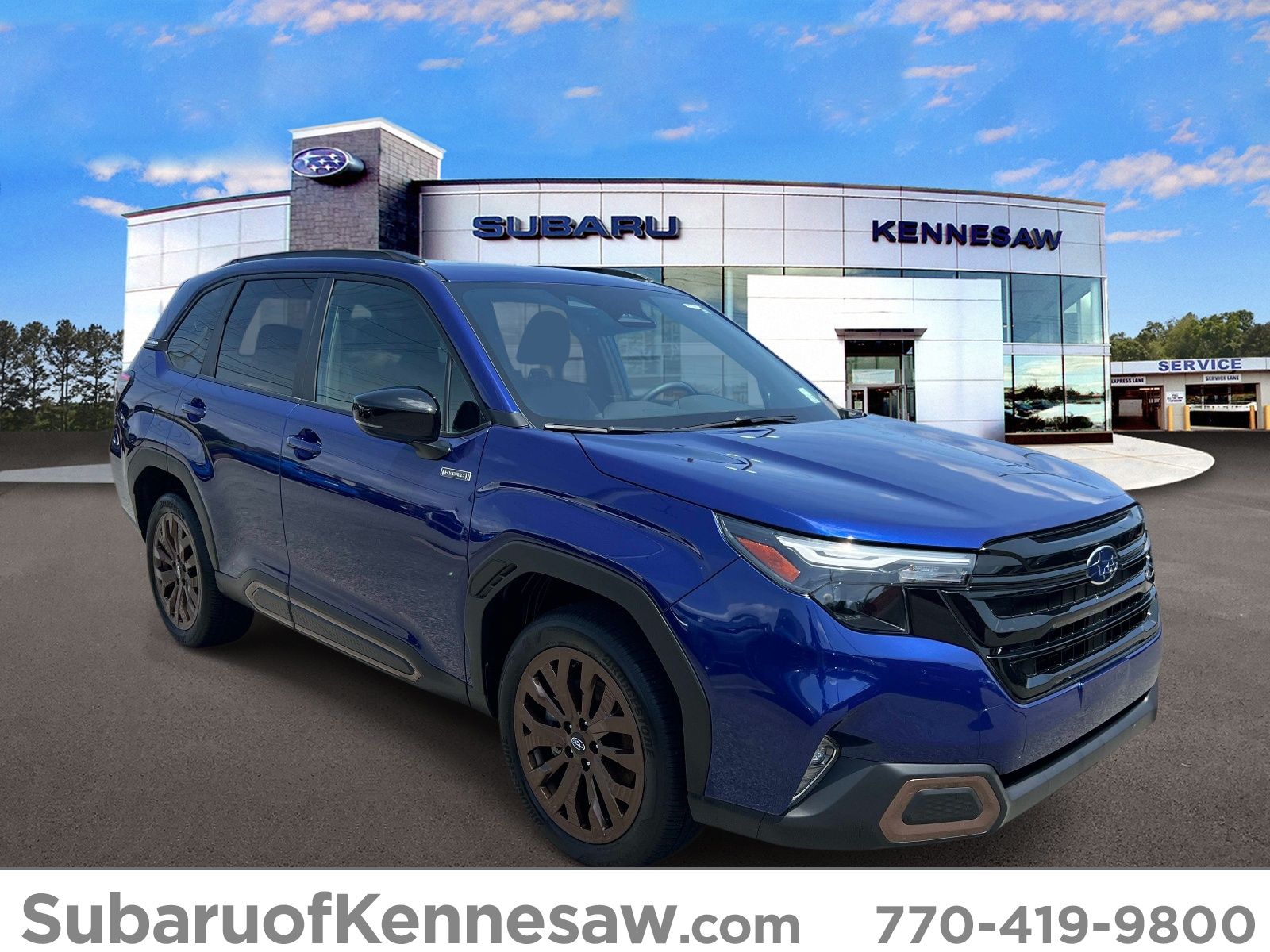 Sapphire Blue Pearl 2025 Subaru Forester Hybrid Sport AWD SUV / Crossover All-Wheel Drive Continuously Variable Transmission