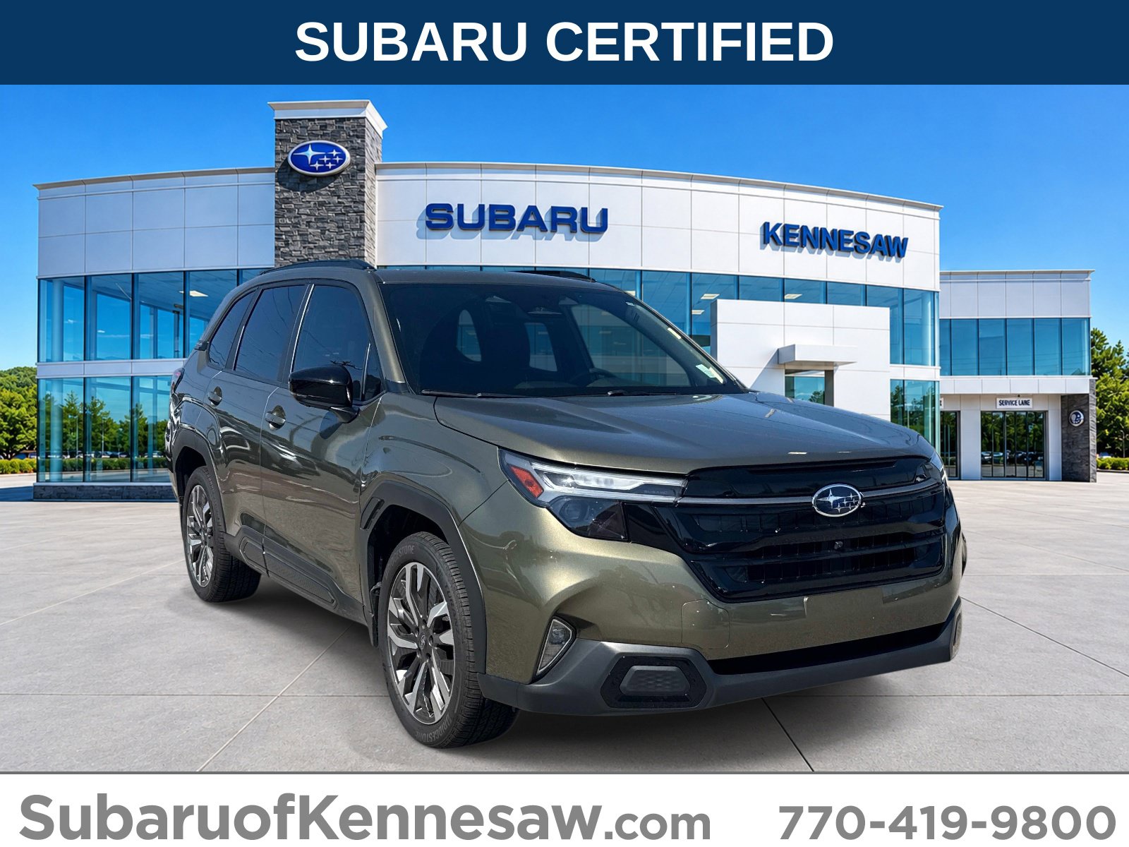 Green Metallic 2026 Subaru Forester SUV / Crossover All-Wheel Drive Continuously Variable Transmission
