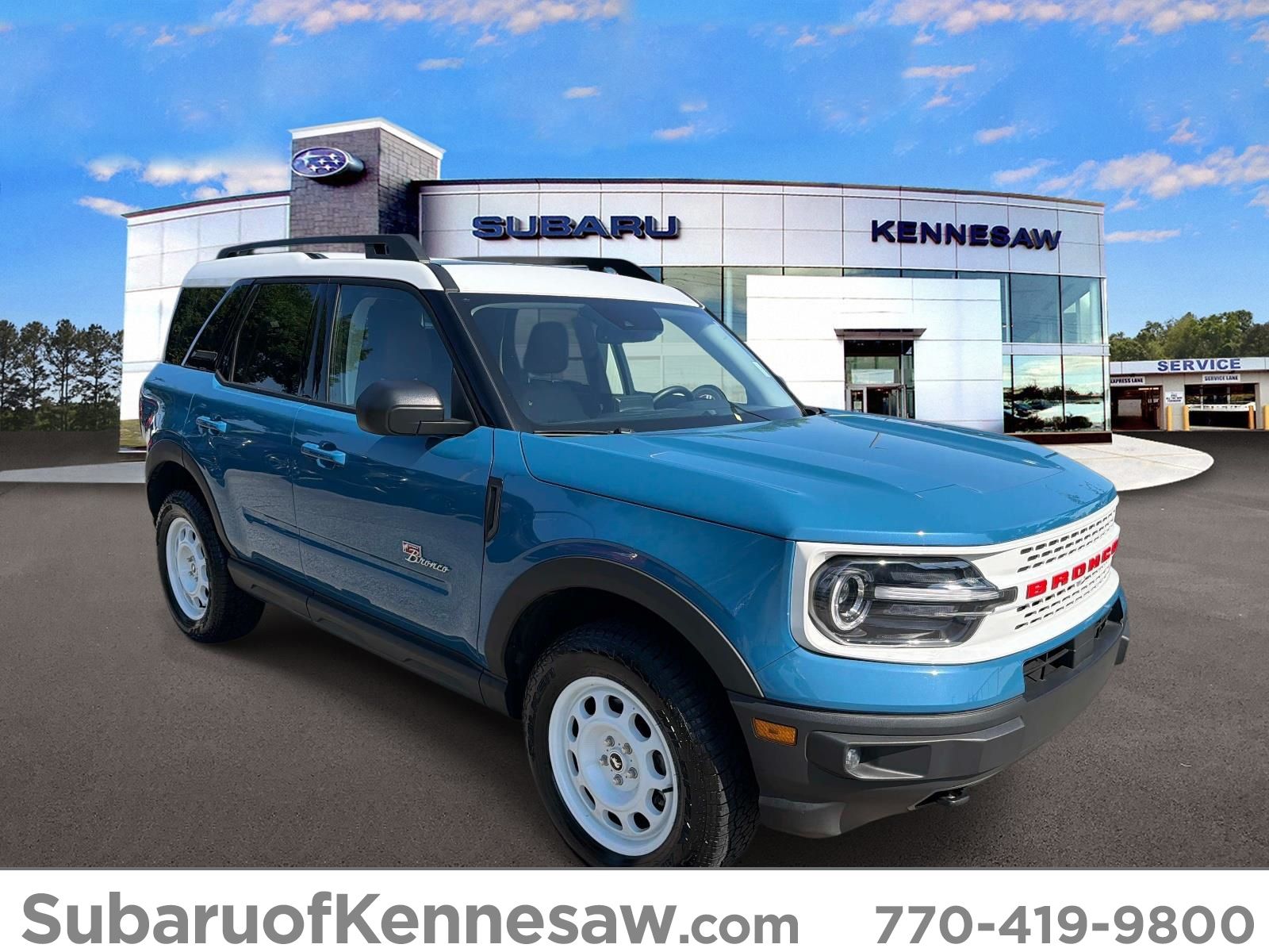 Blue 2023 Ford Bronco Sport SUV / Crossover All-Wheel Drive 8-Speed Automatic