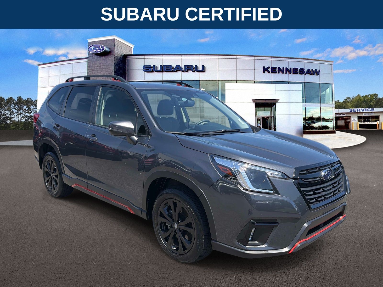 Gray Metallic 2024 Subaru Forester Sport Crossover AWD SUV / Crossover All-Wheel Drive Continuously Variable Transmission