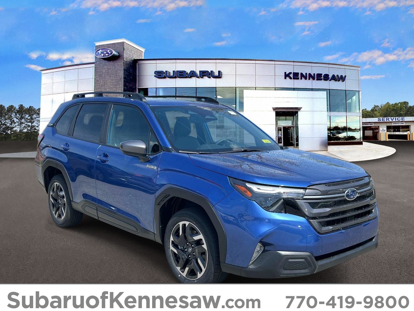 Daybreak Blue Pearl 2026 Subaru Forester Hybrid Premium AWD SUV / Crossover All-Wheel Drive Continuously Variable Transmission