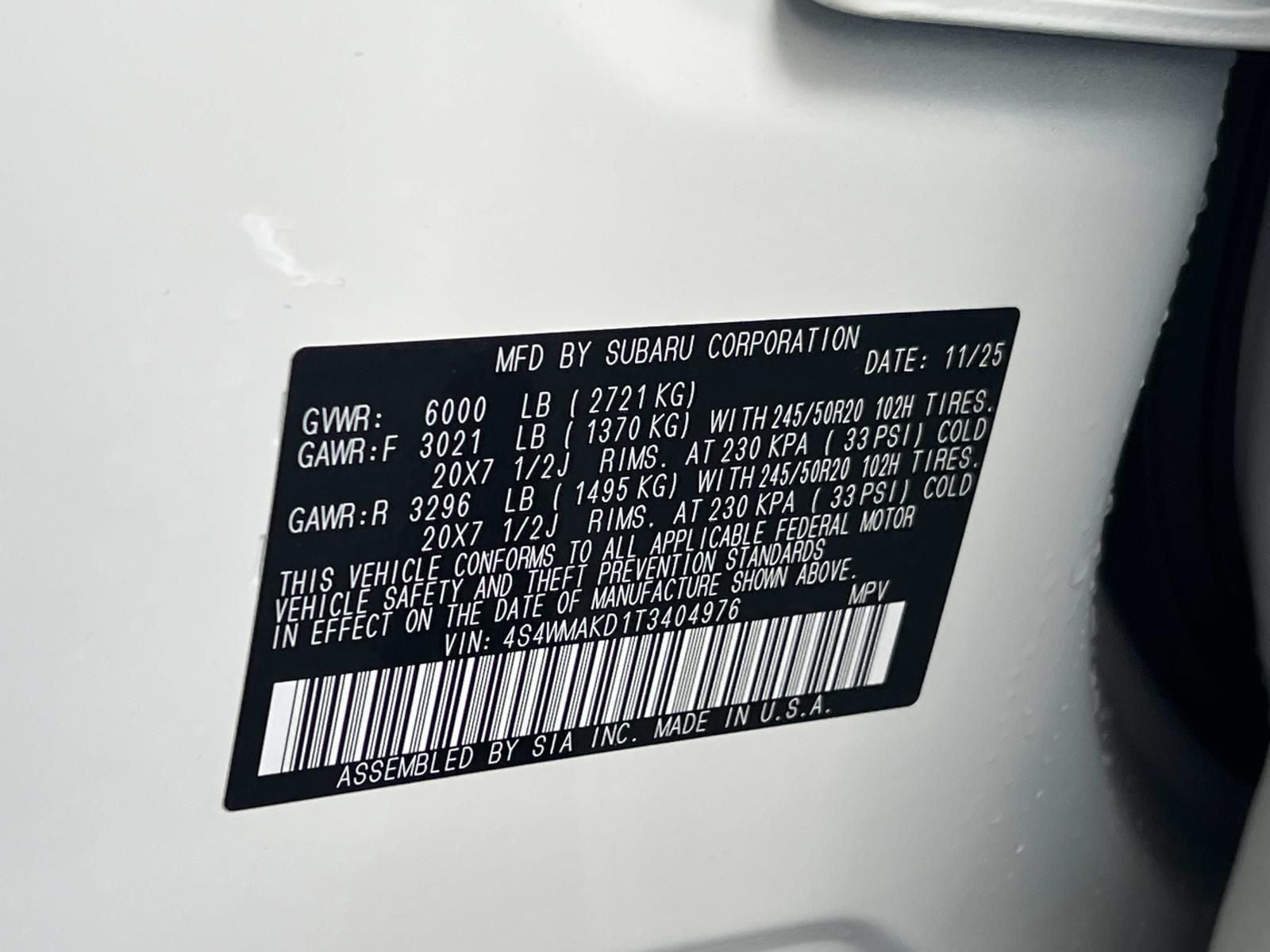 2026 Subaru Ascent Touring - Photo 26