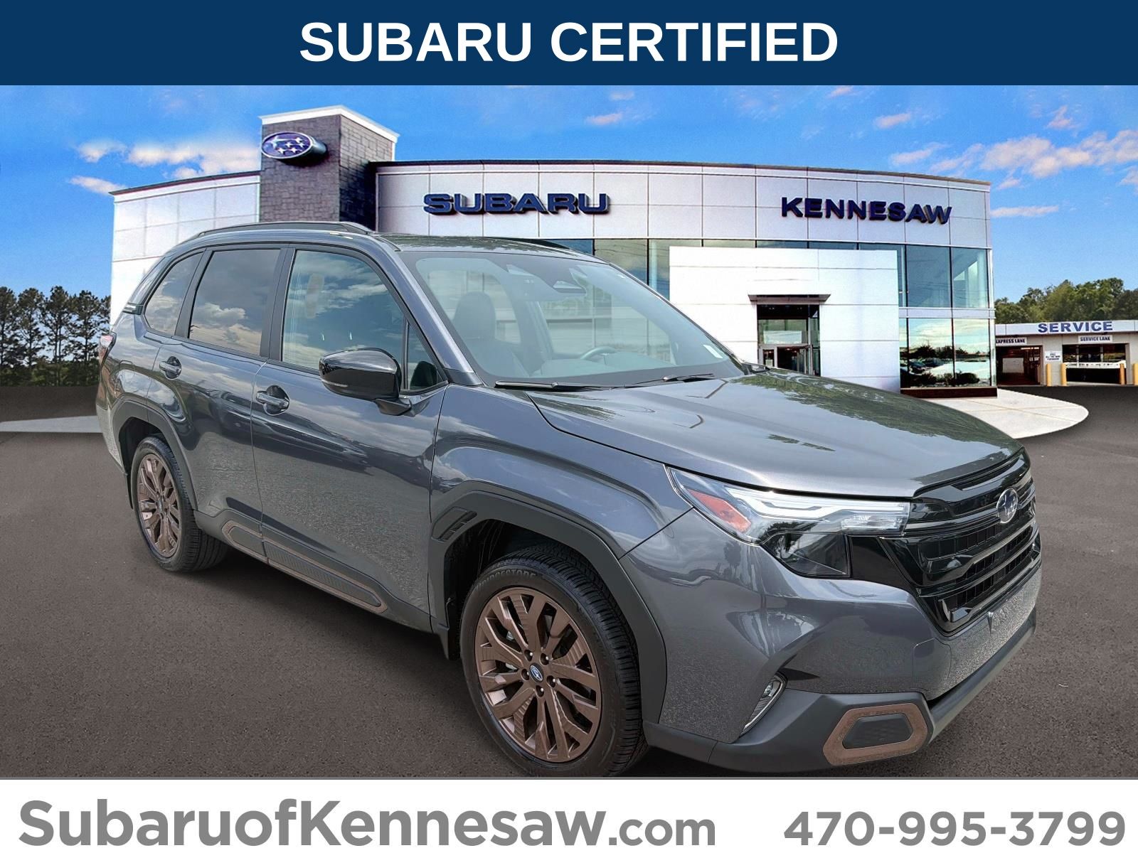 Gray Metallic 2026 Subaru Forester SUV / Crossover All-Wheel Drive Continuously Variable Transmission