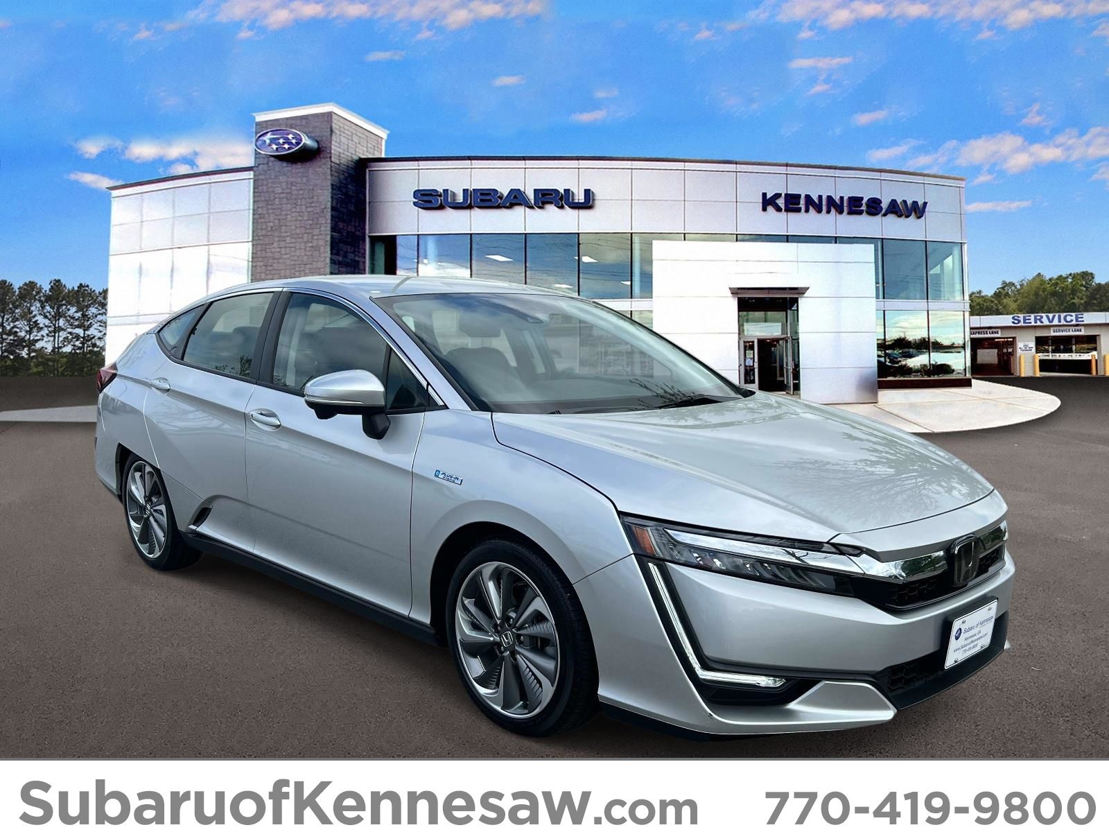 Solar Silver Metallic 2018 Honda Clarity Hybrid Plug-In Touring FWD Sedan Front-Wheel Drive Continuously Variable Transmission