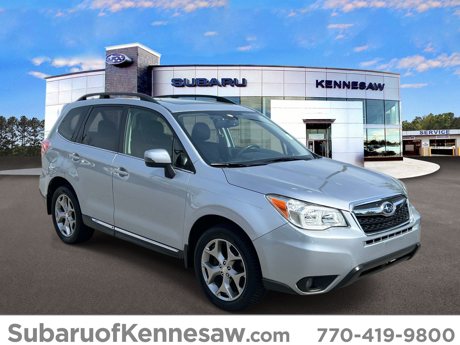 Ice Silver Metallic 2016 Subaru Forester 2.5i Touring SUV / Crossover All-Wheel Drive Continuously Variable Transmission