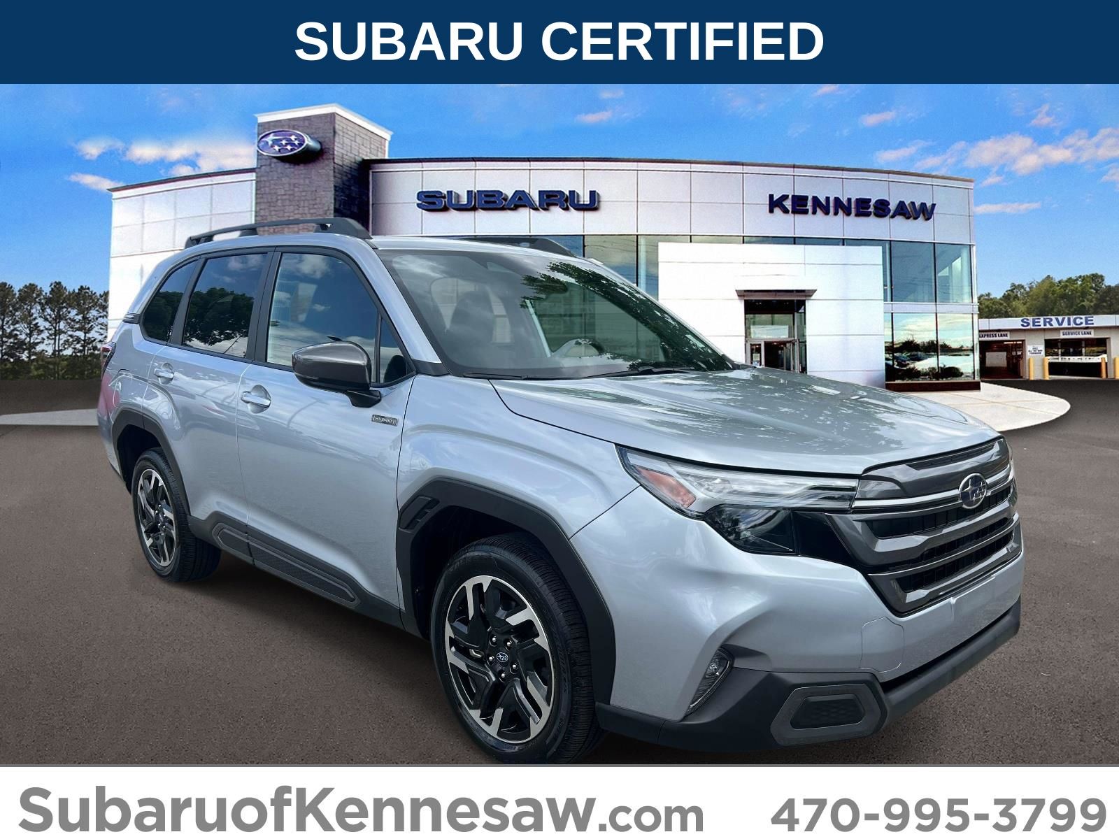 Ice Silver Metallic 2025 Subaru Forester Hybrid Limited AWD SUV / Crossover All-Wheel Drive Continuously Variable Transmission