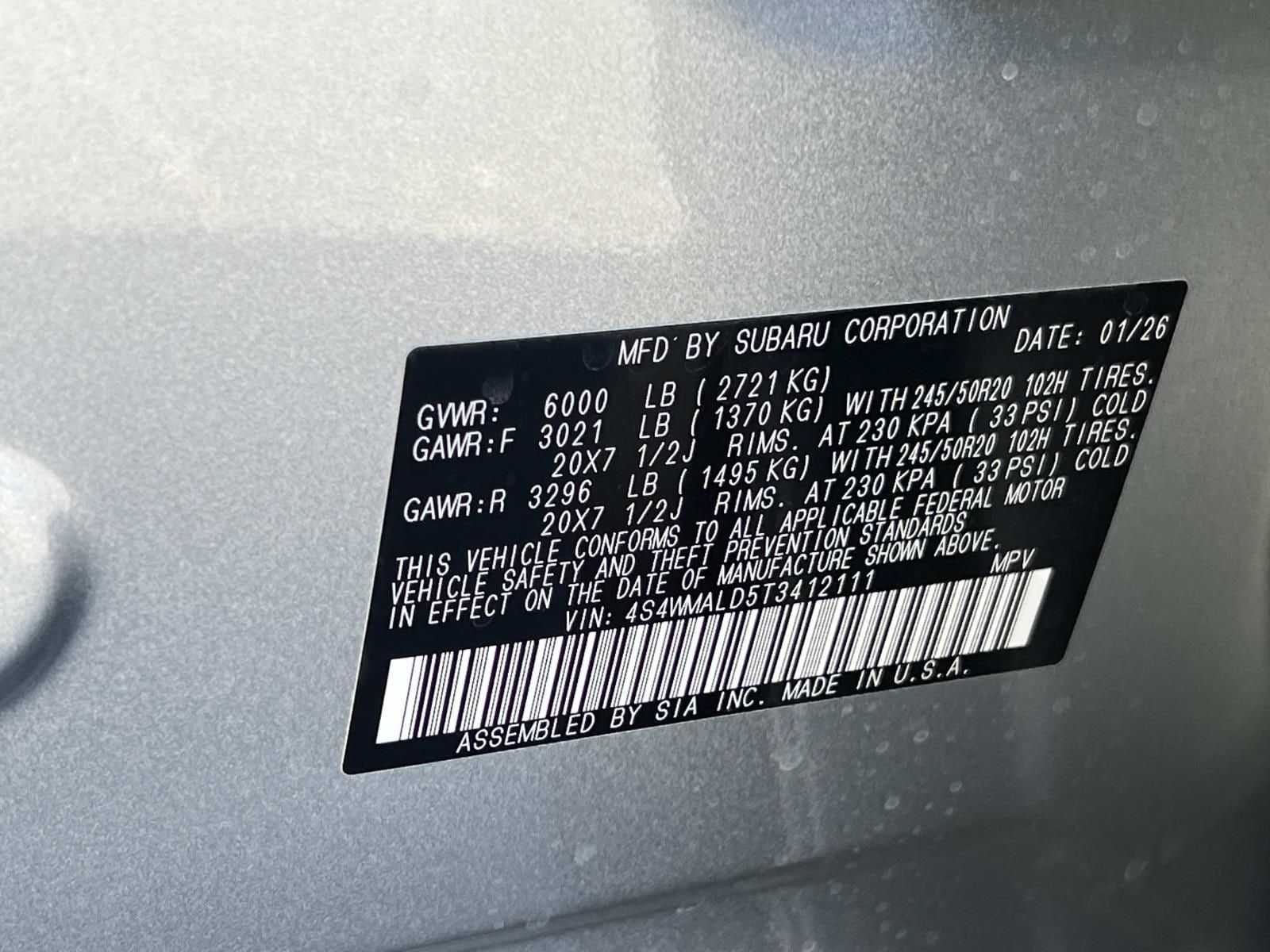 2026 Subaru Ascent Onyx Edition-Touring - Photo 26