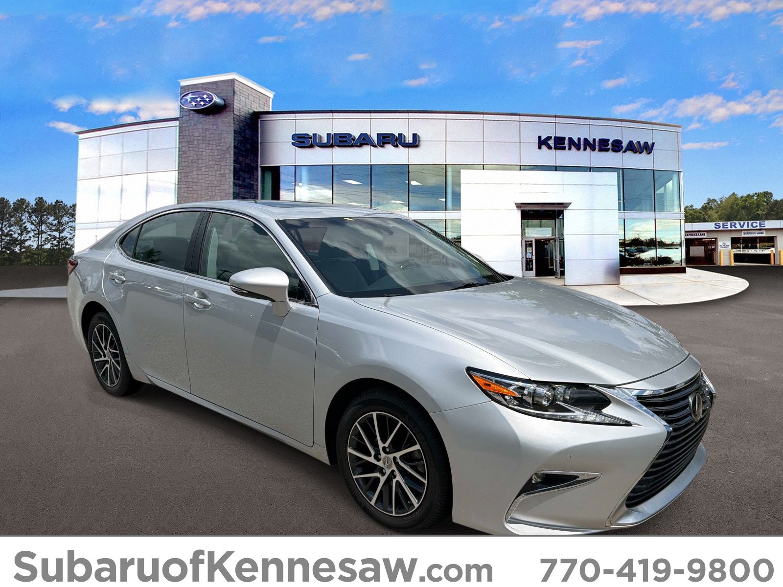 Silver 2016 Lexus ES Sedan Front-Wheel Drive 6-Speed Automatic