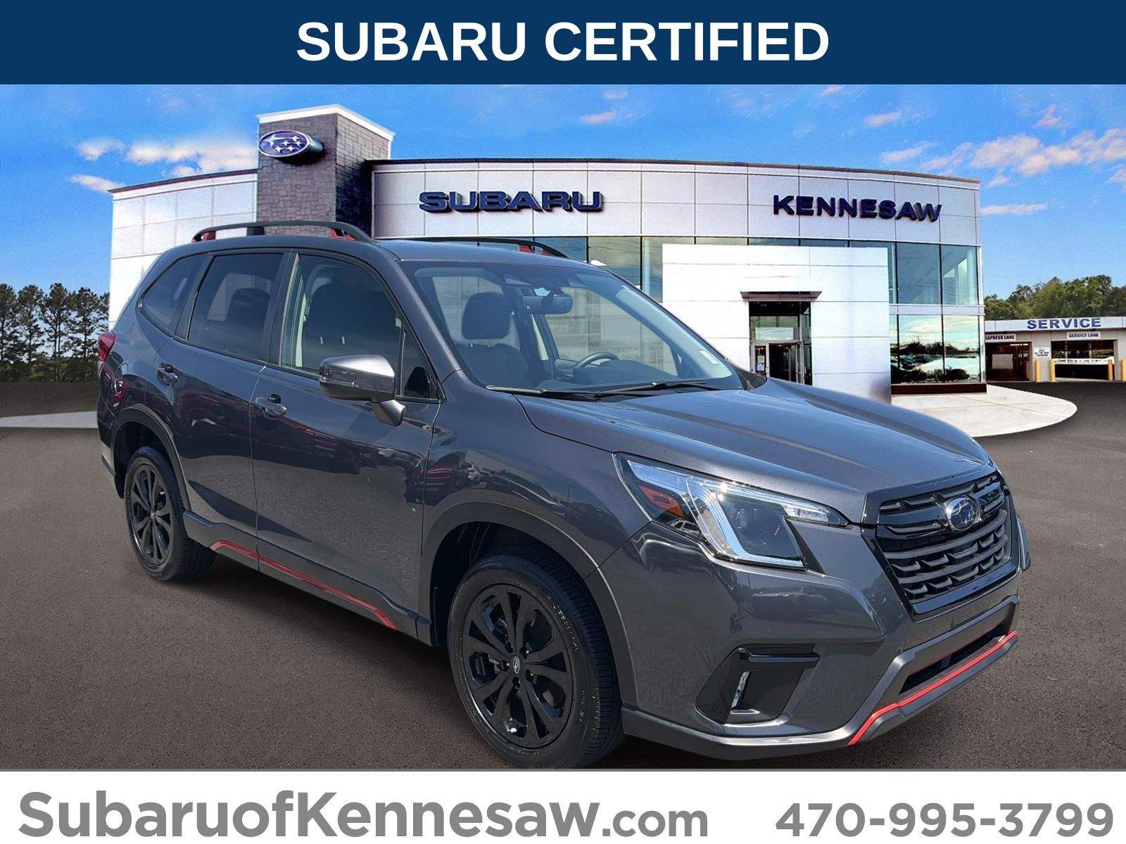 Gray Metallic 2024 Subaru Forester Sport Crossover AWD SUV / Crossover All-Wheel Drive Continuously Variable Transmission